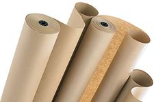 Kraft Paper, Garment Pattern roll, CAD Paper roll, Packing Paper, Paper Bag Making roll, One Side Glazed Paper Suitable for All Purpose, Size - 48 inches, GSM - 140, 25 Meters net.