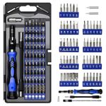 HPMAISON Precision Screwdriver Set, 60 in 1 CR-V Electronics Repair Tool Kit, Magnetic Screwdriver Set with Flexible Shaft, Extension Rod for iPhone, Mobile Phone, Game Console, PC, Tablet, Laptop