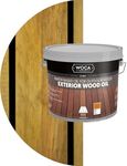 WOCA Denmark - Exterior Wood Oil - Water Based Penetrating Stain for Outdoor Wood Decks, Fences, Siding and Furniture - 2.5L - Natural