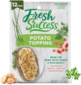 Concord Foods Potato Topping Elevate Your Potatoes with Crunchy Flavor - Versatile Blend of Ingredients for Baked, Boiled, or Mashed Potatoes, 1.1 oz pouch (Pack of 12)