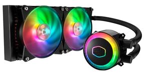 Cooler Master MasterLiquid ML240R RGB CPU Liquid Cooler - ARGB Lighting Sync, Premium Pump Design and Dual MF120R ARGB Fans