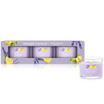 Yankee Candle Scented Candles Gift Set | Lemon Lavender Filled Votive Candles | Soy Blend Wax Mix | 3 Count, Lemon Lavendar, One Size, 1686369E