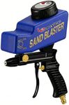 LE LEMATEC Sand Blaster Gun Kit for Air Compressor, Portable Abrasive Media Blaster for Cleaning, Paint & Rust Removal, Works with Aluminum, Sand, Walnut, & Soda, Ideal for Metal & Wood, AS118 Blue