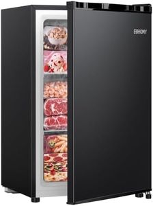 EUHOMY 3.0 Cu.ft Upright Freezer, Reversible Door Mini Freezer, Black