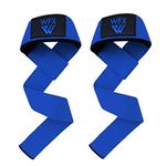 Weight Lifting Straps Wrist Support Padded Neoprene Gym Cross Training Hand Bar weightlifting Straps Fitness Bodybuilding Power Exercise Grips Deadlift Men Women (Blue)