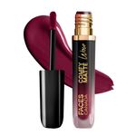 FACES CANADA Comfy Matte Wow Liquid Lipstick - Plum Passion 04, 3.8ml | One Swipe Application | Highly Pigmented | Comfortable Wear | Glides Smoothly | Long Lasting | Transferproof