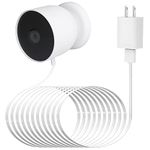 Power Cable Compatible with Google Nest Cam Outdoor or Indoor, Battery, 30Ft/9.1m Weatherproof Outdoor Cable Continuously Charging Your Nest Camera (White)