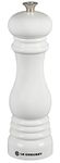 Le Creuset Classic Adjustable Pepper Mill Grinder, Chip-resistant ABS Plastic, Anti-Corrosion, 40g, 21 cm, White, 96001900010000