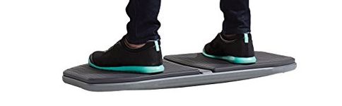 Gaiam Evolve Balance Board for Standing Desk - Anti-Fatigue Wobble Board for Home, Office, Physical Therapy & Exercise Equipment - Stability Rocker for Constant Movement, Increases Focus, Floor Mat