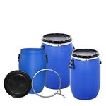 Blue Air Tight 60 Litre Food Grade Open Top Keg Barrel With Ring Latch (1)