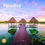 2025 Paradise Monthly Wall Calendar by Bright Day, 12 x 12 Inch Beautiful Landscape Photography Gift