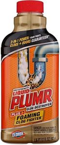 Liquid Plumber Clog Destroyer with Foaming Clog Fighter - 17 Ounces