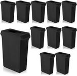 Windyun 10 Pcs 23 Gallon Black Spandex Stretchable Trash Can Cover Wedding Party Fundraiser Decorations for Home Garden (Not Include Trash Can)