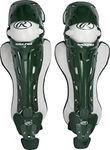 Rawlings Mach Adult NOCSAE Baseball Catcher's Leg Guards, Dark Green