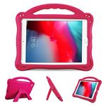 ProCase Kid Case for iPad 9.7 6th 5th 2017 2018/ iPad Air 2 Air 1/ iPad Pro 9.7 2016 for Boys Girls, Shockproof Lightweight Rugged Cover Full Protective Case with Handle Kickstand -Magenta