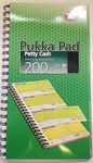 PACK OF 5 PUKKA PADS NCR DUPLICATE PETTY CASH BOOK. 4 DUPLICATE SLIPS PER PAGE. NO CARBON REQUIRED. SPIRAL BOUND PET11/2/200