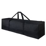 TOPDesign 46 Inch Extra Large Zippered Duffel Bag, Black, X-Large, Travel