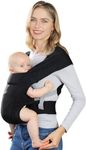 Newborn Carrier, Cozy Baby Carrier, Ergonomic Baby Wrap Carrier, Black