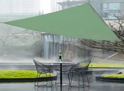 13'x13'x13' Waterproof Sun Shade Sail for Outdoor Patio, Hammock Canopy & Backyard Shade – UV-Resistant, Durable Polyester Triangle Shade Sail for Garden, Deck & Patio Covers