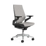 Steelcase Fabric Gesture Office Chair - Ergonomic Work Chair With Liveback Technology - 360 Degree Rotating Arms, Grey