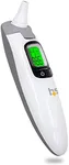 HealthSmart Talking Infrared Ear & Forehead Thermometer, No Probe Covers Needed, Visual Fever Alarm, Audio Readings in English & Spanish, Instant Scan