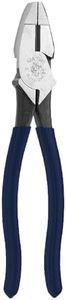 Klein Tools D213-8NE Pliers, 8-Inch Side Cutters, High Leverage Lineman's Pliers Cut Copper, Aluminum and other Soft Metals