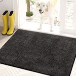 PURRUGS Dirt Trapper Door Mat 60 x 90 cm, Non-Slip Machine Washable Entrance Rug, Dog Door Mat, Super Absorbent Welcome Mat for Front Door, Back Door, Entry, Muddy Wet Shoes and Paws