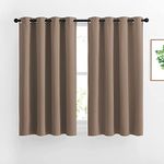 FRESH FROM LOOM Thermal Insulated Black out Window Curtains | Room Darkening | window Curtains | Noise Reducation (Color Brown | 5 Feet Long Set of 2 | Luxurios Edition)