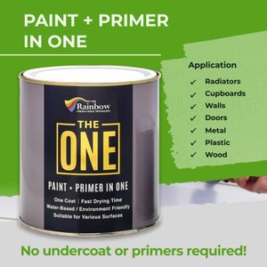 THE ONE Light Grey Matte Paint, 250ml – Quick Drying Interior/Exterior