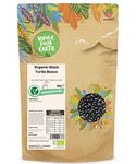 Wholefood Earth Organic Black Turtle Beans 3kg Raw | GMO Free | Vegan | High Fibre | High Protein | Certified Organic