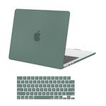 MOSISO Compatible with MacBook Air 13 inch Case 2024 2023 2022 Release M3 A3113 M2 A2681 Touch ID, Plastic Hard Shell Case & Keyboard Cover Compatible with MacBook Air 13.6 inch Case,Emerald Green