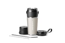 nutribullet Flip Portable Blender with Insulated Cup, Matte Linen, NBPB50350LIN