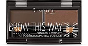 Rimmel London Brow This Way Eyebrow Sculpting Kit - Dark Brown