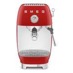 Smeg, ECF03RDEU Manual Espresso Machine, Thermoblock, Brew Cold Function, Steam Nozzle and Pressure Gauge, 1.4 L Reservoir, 1650 W, Red