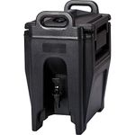 Cambro UC250110 Ultra Camtainer Beverage Carrier, Insulated Plastic, 2-3/4 Gallon, Black, NSF