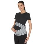 Amazon Basics Pregnancy Abdominal Support Belt | Everyday Core Comfort | Adjustable Wrap Design for Daily Wear | Women | Large