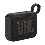 JBL Go 4 - Ultra-Portable, Waterproof and Dustproof Bluetooth Speaker, 7-Hour Built-in Battery, Made in Part with Recycled Materials (Black)