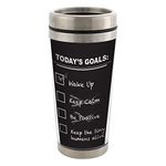 Goal Today: Keep The Tiny Humans Alive Stainless Steel 16 oz Travel Mug with Lid