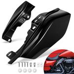 Benlari Gloss Black Mid Frame Air Deflectors Heat Shields Deflector 2009-2024 Compatible for Harley Davidson Touring Street Glide Road Glide Electra Glide Road King Ultra Limited Tri Glide CVO