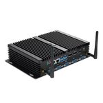 HISTTON Fanless Mini PC Industrial PC Intel Core i7-8550U, DDR4 16GB RAM 512GB SSD, 4 RS232 COM+2 RS232/485 COM, 2 LAN, HD, DP, EDP, LPT, WiFi, Mini PC Windows 11 Pro/Linux Ubuntu