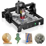 ACMER Laser Engraver S1 Portable Laser Cutter and Engraver CNC Machine for DIY,Wood,Metal,Acrylic,Leather,etc. (S1 3.5W)