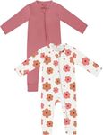 Jimonda Baby Romper Boys Girls Pajamas 2-Way Zipper Footless Unisex Long Sleeve Sleepers Sleep and Play 0-24 Months