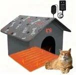 GeerDuo Heated Cat House, Indoor Ou