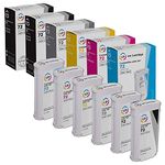 LD Remanufactured Replacements for Hewlett Packard (HP 72) 6PK HY Ink Cartridges:1 C9370A Photo Black, 1 C9371A ...