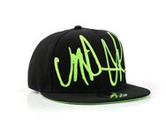 Underground Kulture Troublesome Snapback Baseball Cap - Many Colours (Black & Green)(Size: Adjustable)