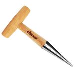 Gardtech Stainless Steel Dibber Hand Tools Traditional Garden Hand Dibber with Light Weight Wooden Handle