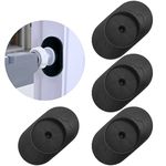 VEGCOO 4 Packs Stair Gate Wall Protector, Safety Stair Gates Extension Wall Saver Wall Guard Protector Pads for Pressure Mounted Gate, Door, Babies & Pets Safety (Black)