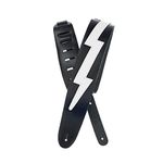 D'Addario Icon Collection Leather Guitar Strap, Lightning