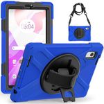 for Lenovo Tab M9 Case 9.0 inch 2023 TB-310FU/ TB-310FX Tablet Case 3 in 1 Hard Plastic Frame + Double Silicone [Hand Strap & Shoulder Strapp] - C