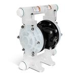 Air Operated Double Diaphragm Pump, 12 GPM Dual Diaphragm Air Pump Pneumatic Waste Oil Transfer Pump for Chemical, 1/2 Inch Inlet/Outlet